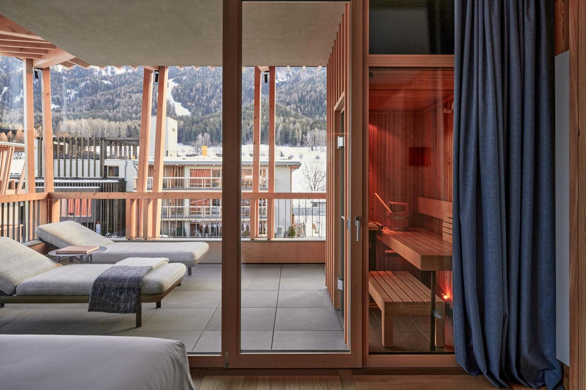 Falkensteiner Hotel Kronplatz - The Leading Hotels Of The World (Adults Only) Riscone Kültér fotó Sauna